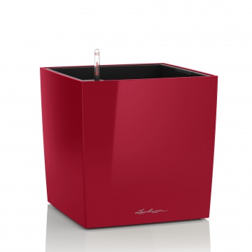 Кашпо Lechuza Cube Premium Ярко-красный блестящий с автополивом lechuza/le_16567_product_image
