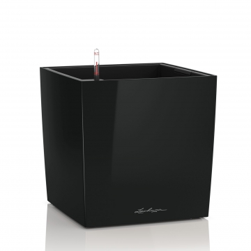 Кашпо Lechuza Cube Premium Черный блестящий с автополивом lechuza/le_16569_product_image
