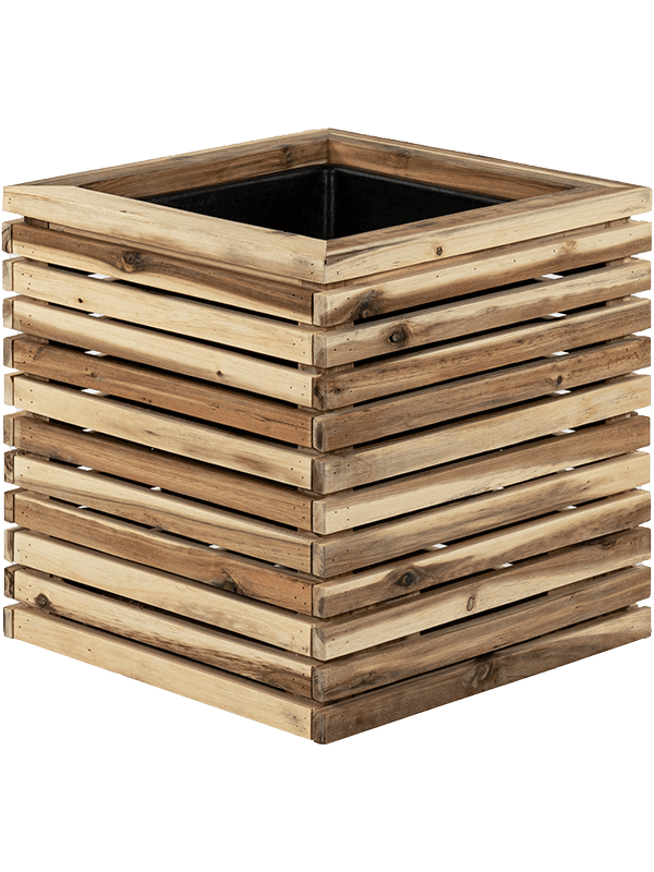 Кашпо Marrone Orizzontale (with liner) (Cube Naturel) Арт: 6DLIM1902