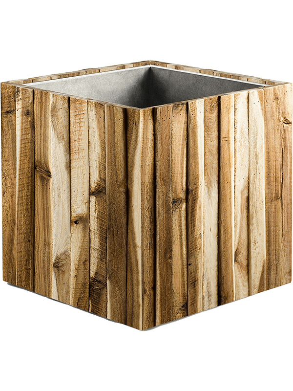 Кашпо Marrone Verticale (with liner) (Cube Naturel) Арт: 6DLIM1923