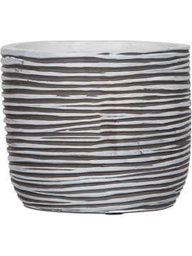 Кашпо Capi Nature Rib (Planter Ball Ivory) Высота: 9 см. Диаметр внутри: 9 см. nieuwkoop-planters/6CAPNI134