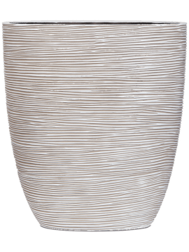 Кашпо Capi Nature Rib (Planter Oval Ivory) Высота: 36 см. Диаметр внутри: 12 см. nieuwkoop-planters/6CAPNI193