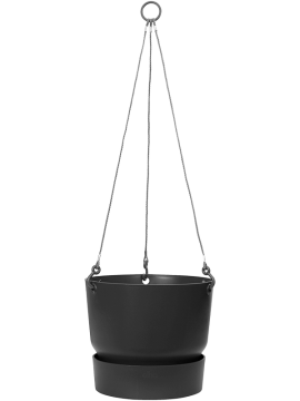 Кашпо Greenville (Hanging Basket Living Black) Высота: 21 см. Диаметр внутри: 23 см. nieuwkoop-planters/6ELHGR246