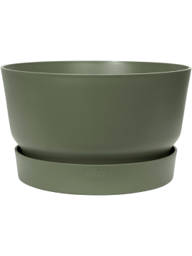 Кашпо Greenville (Bowl Leaf Green) Высота: 19 см. Диаметр внутри: 33 см. nieuwkoop-planters/6ELHGR334