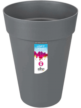 Кашпо Loft Urban (Round High Anthracite) Высота: 38 см. Диаметр внутри: 27 см. nieuwkoop-planters/6ELHUA280