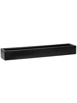 Кашпо Fiberstone (Balcony Slim Low XL Black) Высота: 10 см. Диаметр внутри: 11 см. nieuwkoop-planters/6FSTBSB8L