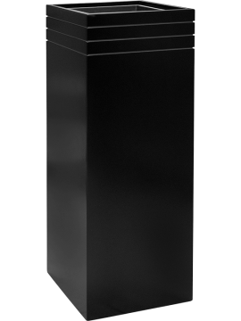 Кашпо Baq Line-Up (Square Matt Black (with liner and wheelplate)) Высота: 100 см. Диаметр внутри: 30 см. nieuwkoop-planters/6LUP411MB