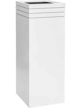 Кашпо Baq Line-Up (Square Matt White (with liner and wheelplate)) Высота: 100 см. Диаметр внутри: 30 см. nieuwkoop-planters/6LUP411MW
