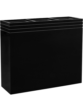 Кашпо Baq Line-Up (Rectangle Matt Black (with liner)) Высота: 75 см. Диаметр внутри: 24 см. nieuwkoop-planters/6LUPR88MB
