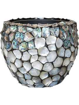 Кашпо Baq Oceana Pearl Abalone (Couple Blue (with liner)) Высота: 37 см. Диаметр внутри: 30 см. nieuwkoop-planters/6OCECA307