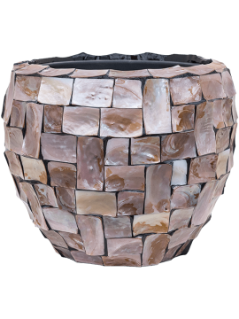 Кашпо Baq Oceana Pearl (Couple Brown (with liner)) Высота: 37 см. Диаметр внутри: 30 см. nieuwkoop-planters/6OCECB107