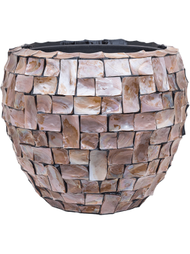 Кашпо Baq Oceana Pearl (Couple Brown (with liner)) Высота: 45 см. Диаметр внутри: 38 см. nieuwkoop-planters/6OCECB807