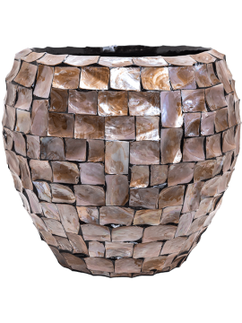 Кашпо Baq Oceana Pearl (Couple Brown) Высота: 55 см. Диаметр внутри: 46 см. nieuwkoop-planters/6OCECB906