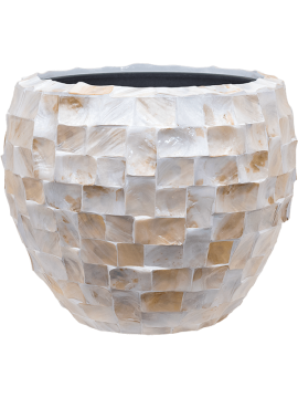 Кашпо Baq Oceana Pearl (Couple White (with liner)) Высота: 45 см. Диаметр внутри: 38 см. nieuwkoop-planters/6OCECW814