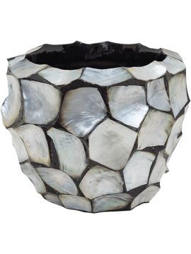 Кашпо Baq Oceana Pearl (Couple Blue) Высота: 15 см. Диаметр внутри: 13 см. nieuwkoop-planters/6OCEPB126