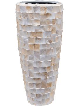 Кашпо Baq Oceana Pearl (Partner White (with liner)) Высота: 90 см. Диаметр внутри: 30 см. nieuwkoop-planters/6OCEPW415