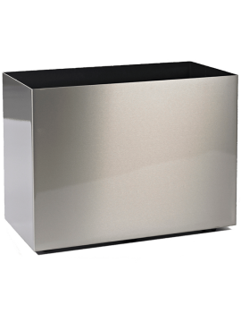 Кашпо Parel (Stainless steel brushed on felt (2mm)) Высота: 75 см. Диаметр внутри: 33 см. nieuwkoop-planters/6PARRGE523