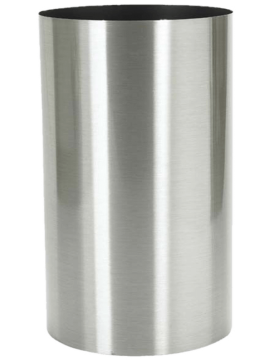 Кашпо Parel (Column stainless steel brushed on felt (1.2mm)) Высота: 60 см. Диаметр внутри: 29 см. nieuwkoop-planters/6PARZGE510