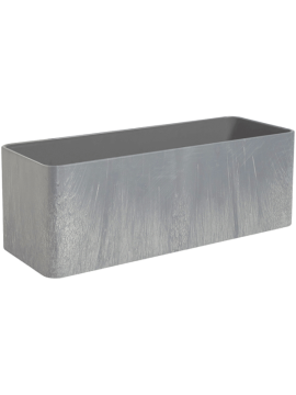 Кашпо Platin rectangular (Structure) Высота: 28.5 см. Диаметр внутри: 29 см. nieuwkoop-planters/6PRG02770