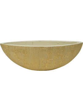 Кашпо Ryan (Boat Shiny Sand) Высота: 12 см. Диаметр внутри: 10 см. nieuwkoop-planters/6PTR63393