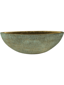 Кашпо Ryan (Boat Shiny Blue) Высота: 12 см. Диаметр внутри: 10 см. nieuwkoop-planters/6PTR63404