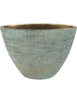 Кашпо Ryan (Planter Shiny Blue) Высота: 25 см. Диаметр внутри: 14 см. nieuwkoop-planters/6PTR63405
