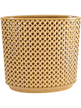 Кашпо Thies (Planter Mustard) Высота: 25 см. Диаметр внутри: 10 см. nieuwkoop-planters/6PTR64541