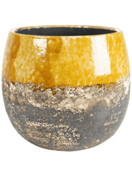 Кашпо Lindy (Pot Ochre) Высота: 13 см. Диаметр внутри: 11 см. nieuwkoop-planters/6PTR64550