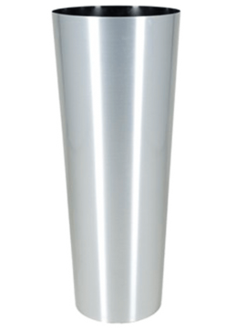 Кашпо Alure Conica (Aluminium brushed lacquered) Высота: 99 см. Диаметр внутри: 38 см. nieuwkoop-planters/6SALCG711