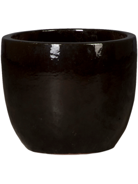 Кашпо Plain (Couple Black Shiny) Высота: 34 см. Диаметр внутри: 31 см. nieuwkoop-planters/6ZWGCO390