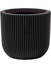 Кашпо Capi Nature Groove (Planter Ball Intense Black) Высота: 13 см. Диаметр внутри: 12 см. Кашпо Capi Nature Groove (Planter Ball Intense Black) Арт: 6CAPGB132