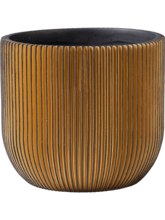 Кашпо Capi Nature Groove (Planter Ball Black Gold) Высота: 7 см. Диаметр внутри: 5.5 см. Кашпо Capi Nature Groove (Planter Ball Black Gold) Арт: 6CAPGG131