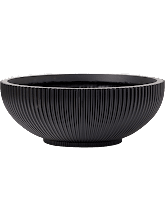 Кашпо Capi Nature Groove (Bowl Intense Black) Высота: 15 см. Диаметр внутри: 35.6 см. Кашпо Capi Nature Groove (Bowl Intense Black) Арт: 6CAPGZ037
