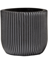 Кашпо Capi Nature Groove (Planter Ball Black) Высота: 15 см. Диаметр внутри: 15.5 см. Кашпо Capi Nature Groove (Planter Ball Black) Арт: 6CAPGZ133
