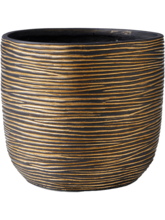 Кашпо Capi Nature Rib (Planter Ball Black Gold) Высота: 12 см. Диаметр внутри: 12.5 см. Кашпо Capi Nature Rib (Planter Ball Black Gold) Арт: 6CAPNG132