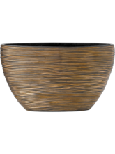 Кашпо Capi Nature Rib (Planter Oval Black Gold) Высота: 34 см. Диаметр внутри: 11.5 см. Кашпо Capi Nature Rib (Planter Oval Black Gold) Арт: 6CAPNG841