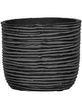 Кашпо Capi Nature Rib (Planter Ball Black) Высота: 9 см. Диаметр внутри: 9 см. Кашпо Capi Nature Rib (Planter Ball Black) Арт: 6CAPNZ139