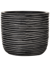 Кашпо Capi Nature Rib (Planter Ball Black) Высота: 21 см. Диаметр внутри: 21.5 см. Кашпо Capi Nature Rib (Planter Ball Black) Арт: 6CAPRZ134
