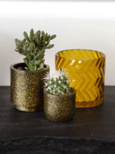 Кашпо Capi Lux Terrazzo (Planter Ball Black Gold) Арт: 6CAPZG131 1