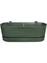 Кашпо Greenville (Easy Balcony Leaf Green) Высота: 19 см. Диаметр внутри: 51 см. Кашпо Greenville (Easy Balcony Leaf Green) Арт: 6ELHGR212