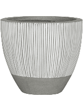 Кашпо Ridged (Jesslyn XS White Stripe) Высота: 35 см. Диаметр внутри: 35 см. Кашпо Ridged (Jesslyn XS, White Stripe) Арт: 6FSTJWS04