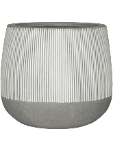 Кашпо Ridged (Pax L White Stripe) Высота: 49 см. Диаметр внутри: 42 см. Кашпо Ridged (Pax L, White Stripe) Арт: 6FSTPAWS6