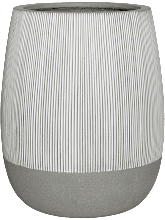 Кашпо Ridged (Perry L White Stripe) Высота: 60 см. Диаметр внутри: 39 см. Кашпо Ridged (Perry L, White Stripe) Арт: 6FSTPWS04