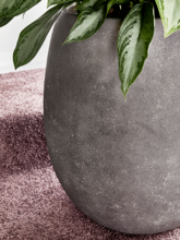 Кашпо Polystone Coated Plain (Balloon Raw Grey (with liner)) Арт: 6PSC465RG 2