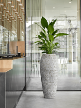 Кашпо Polystone Coated Depart (Emperor Raw Grey (with liner)) Арт: 6PSC468RG 1
