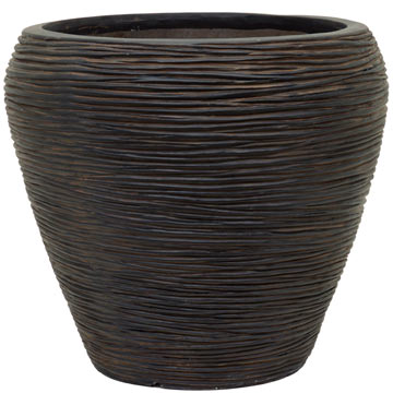 Кашпо Capi Nature Vase tapered round Rib
