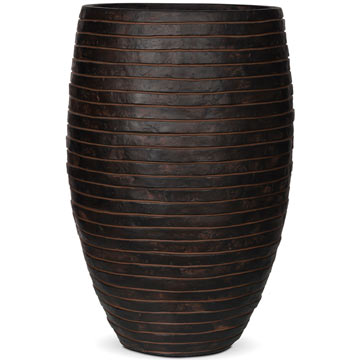 Кашпо Capi Nature Row Vase elegant deluxe коричневое Кашпо Capi Nature Row Vase elegant deluxe