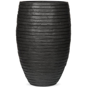 Кашпо Capi Nature Row Vase elegant deluxe чёрное Кашпо Capi Nature Row Vase elegant deluxe