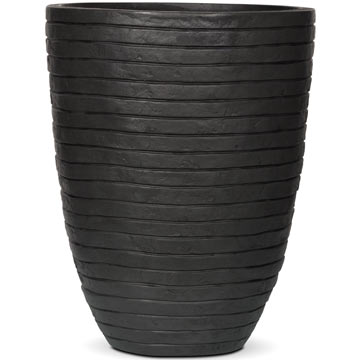 Кашпо Capi Nature Row Vase elegant low чёрное Кашпо Capi Nature Row Vase elegant low