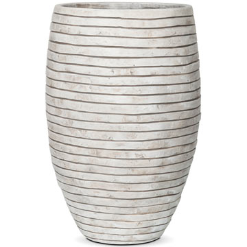 Кашпо Capi Nature Row Vase elegant deluxe бежевое Кашпо Capi Nature Row Vase elegant deluxe